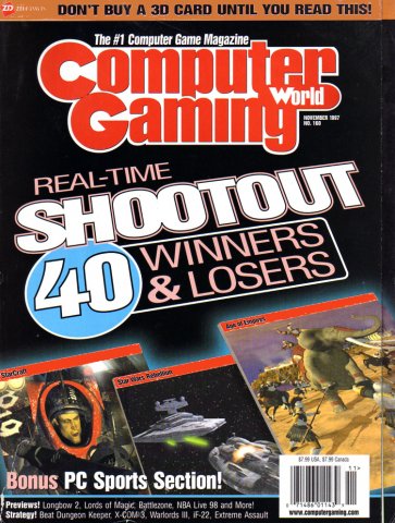 Computer Gaming World Issue 160 November 1997