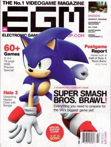 Electronic Gaming Monthly Issue 225 (February 2008) Cover 5 of 12
