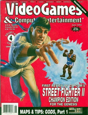 Video Games & Computer Entertainment Issue 53 June 1993 Cover 1 of 4