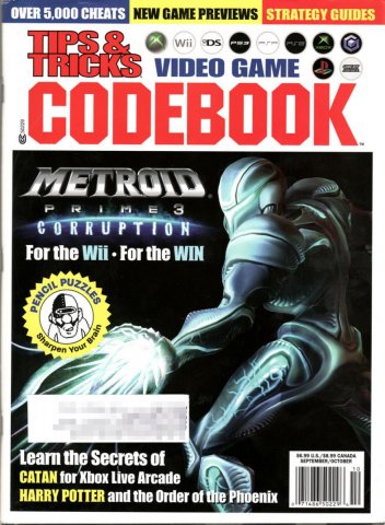 Tips & Tricks Magazine Video Game Codebook Cheats Codes 2006 Sonic