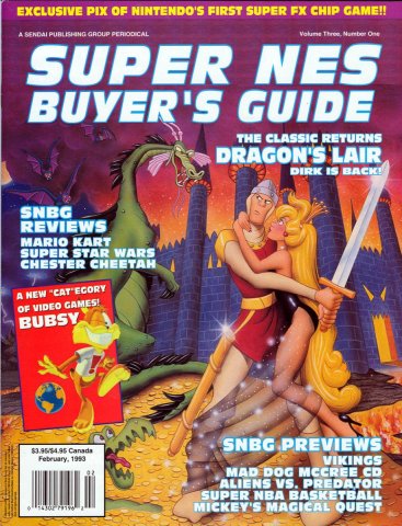 Super NES Buyer's Guide Volume 3 Number 1 February 1993