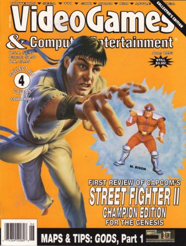 Video Games & Computer Entertainment Issue 53 June 1993 Cover 4 of 4