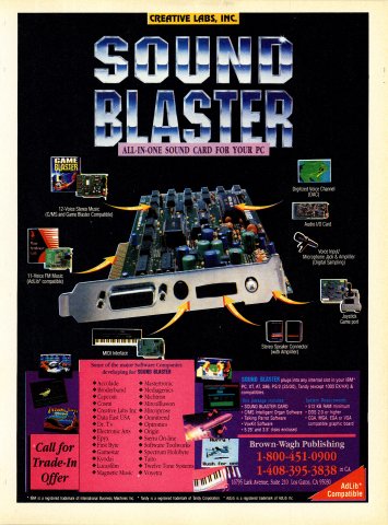 Creative Labs Sound Blaster (1989)