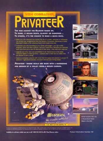 Wing Commander: Privateer (October, 1993)