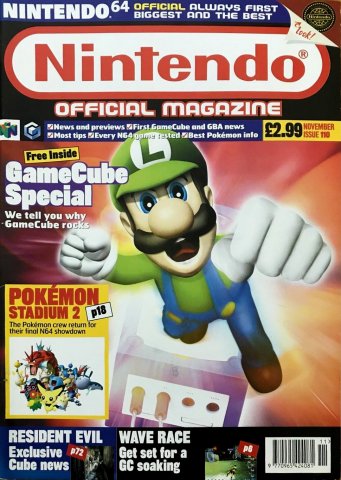 Nintendo Official Magazine 110 (November 2001)