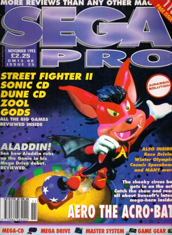 Sega Pro 25 (November 1993)