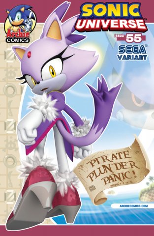 Sonic Universe 055 (October 2013) (Sega variant)