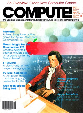 Compute! Issue 077 Vol. 8 No. 10 (October 1986)