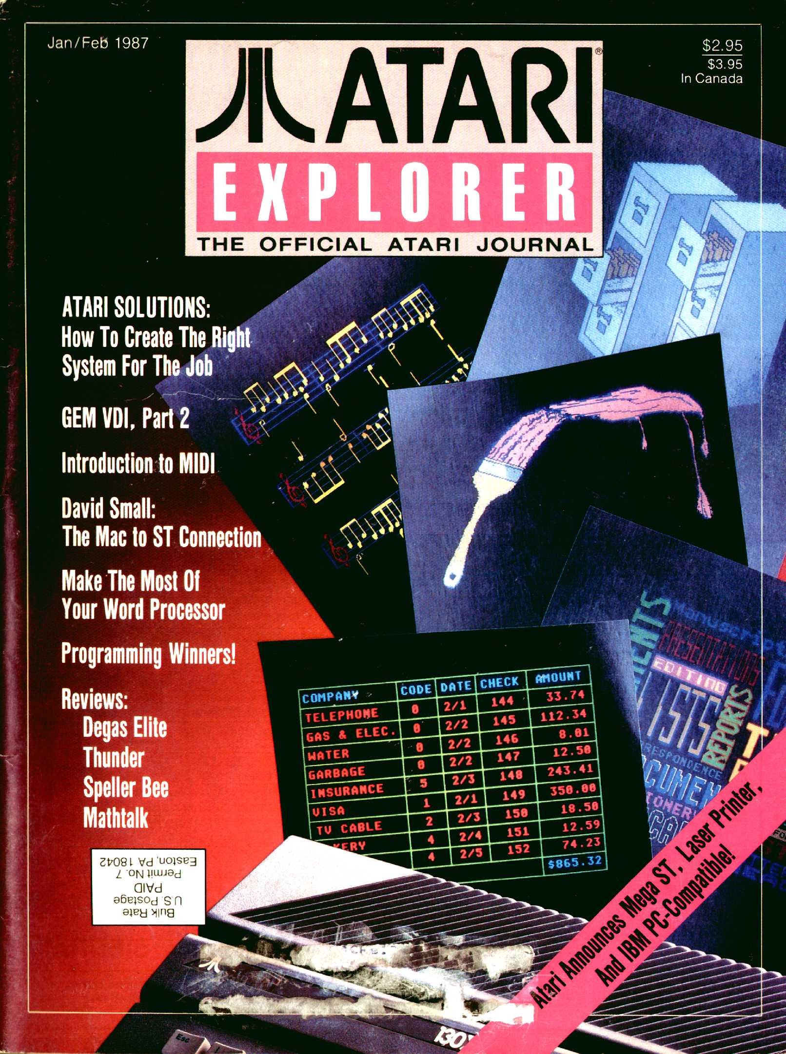 Atari Explorer Issue 07 (January / February 1987)