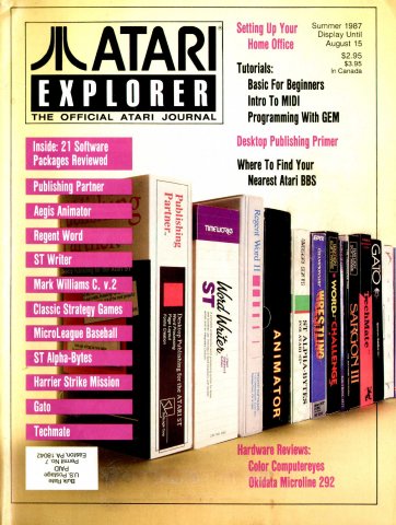 Atari Explorer Issue 09 (Summer 1987)
