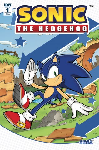 Sonic the Hedgehog 001 (April 2018) (RI-C cover)