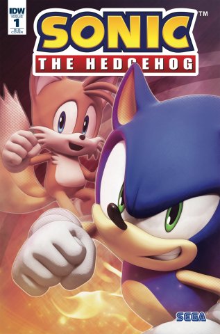 Sonic the Hedgehog 001 (April 2018) (RI-B cover)