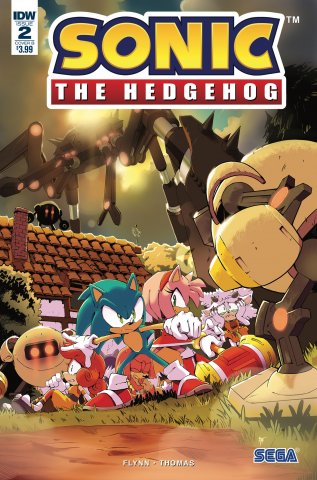 Sonic the Hedgehog 002 (April 2018) (cover b)