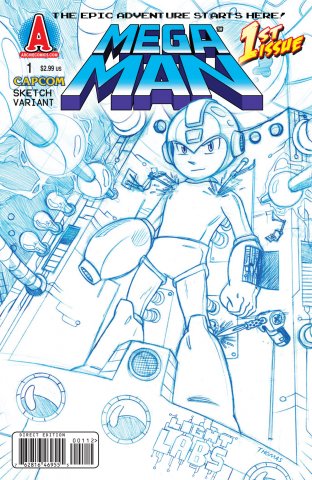 Mega Man 001 (July 2011) (sketch variant)