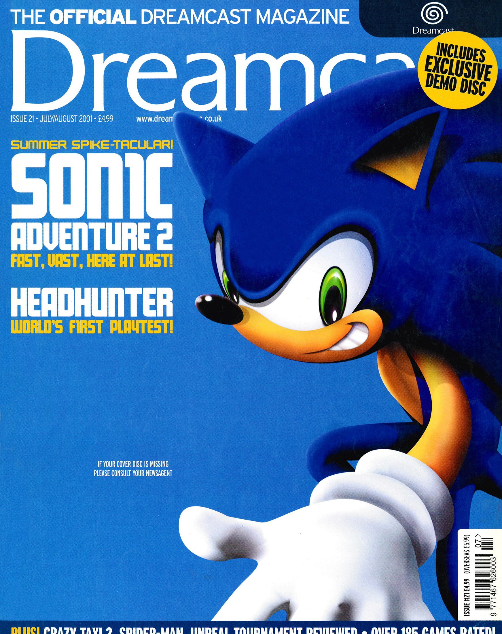 Official Dreamcast Magazine 21 (July/August 2001)