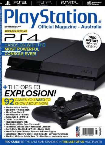 PlayStation Official Magazine Issue 084 (August 2013)