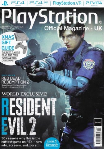 Playstation Official Magazine UK 156 (Christmas 2018) *Leon cover*