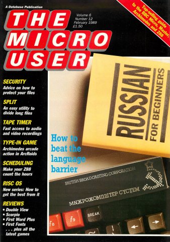 The Micro User Vol.06 No.12 (February 1989)