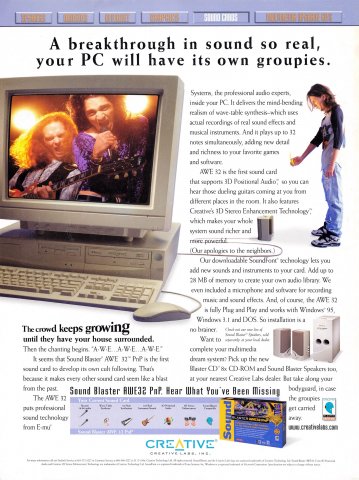 Creative Labs Sound Blaster AWE 32 PnP (1996)
