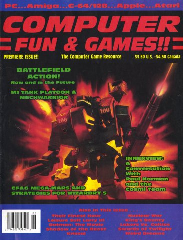 Computer Fun & Games!! Issue 01 (June 1990)