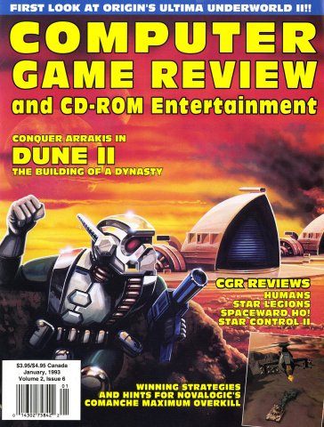 Computer Game Review Issue 18 (January 1993)
