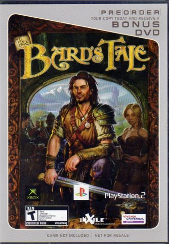 Bard's Tale Preorder Bonus DVD (DVD) (Front)