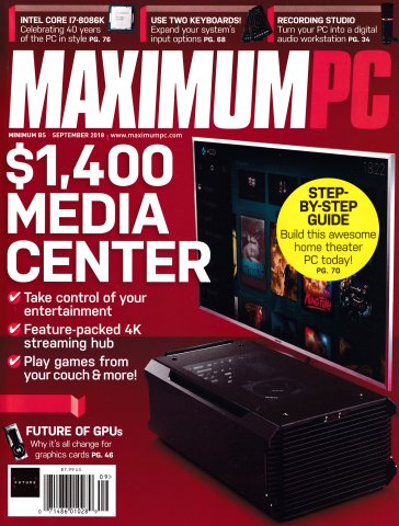 Maximum PC Volume 23 No 10 (September 2018)