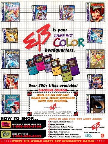 EB "Game Boy Color Headquarters" (November, 2000)