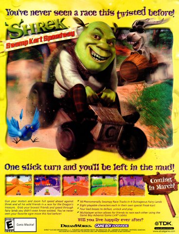 Shrek Swamp Cart Speedway