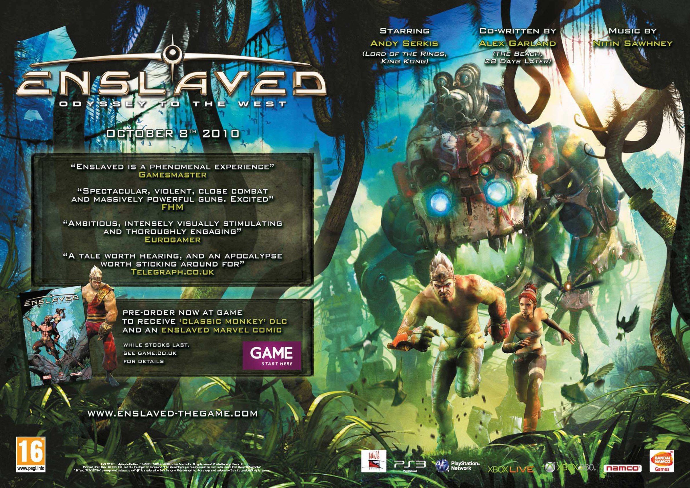ENSLAVED Odyssey to The West (UK) Xbox 360