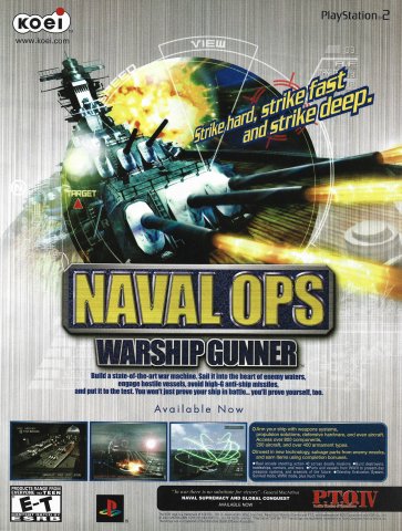Naval Ops: Warship Gunner (July, 2003)