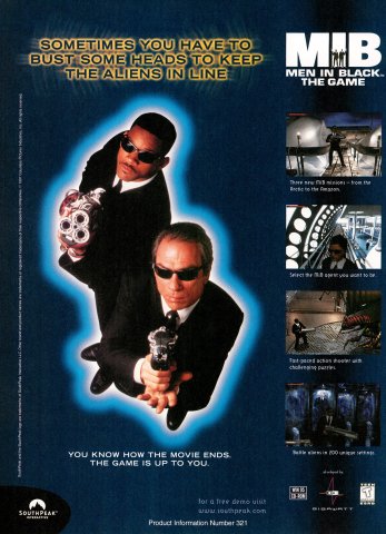 Men in Black: The Game (December, 1997)