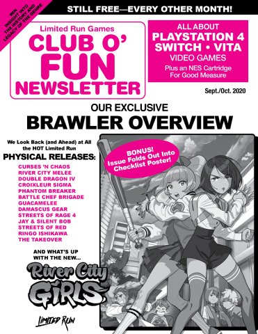 Limited Run Games Club O' Fun Newsletter 004 (Sep-Oct 2020)