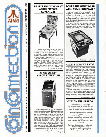 Atari Coin Connection Vol.2 No.10 (December 1978)