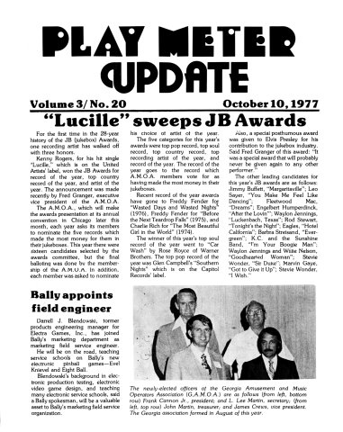 Play Meter Vol. 03 No. 20 (October 10 1977) Update