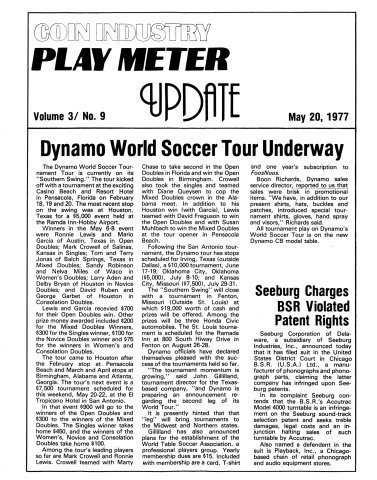 Play Meter Vol. 03 No. 10 (May 20 1977) Update