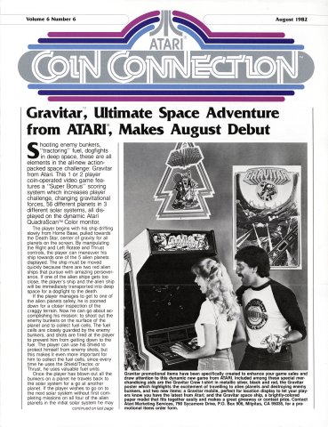 Atari Coin Connection Vol.6 No.6 (August 1982)
