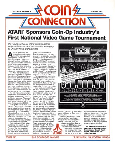 Atari Coin Connection Vol.5 No.4 (Summer 1981)