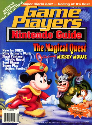 Game Players Nintendo Guide Vol.6 No.01 (January 1993)