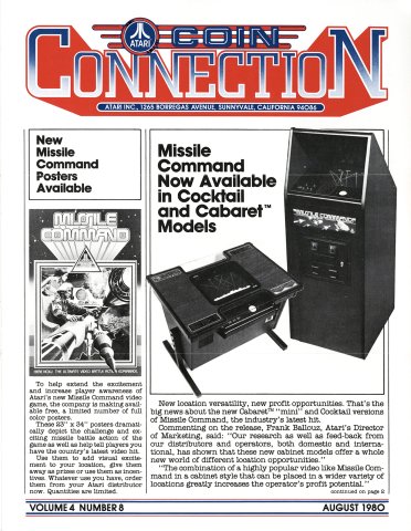 Atari Coin Connection Vol.4 No.8 (August 1980)