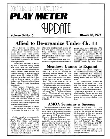 Play Meter Vol. 03 No. 06 (March 15 1977) Update