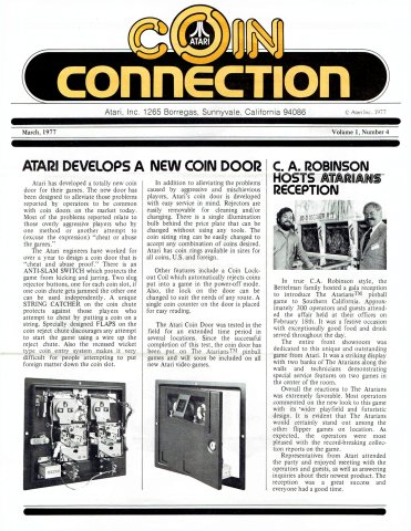 Atari Coin Connection Vol.1 No.4 (March 1977)