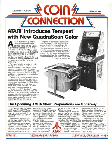 Atari Coin Connection Vol.5 No.6 (October 1981)