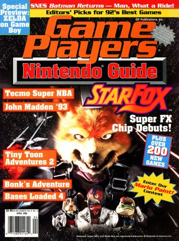 Game Players Nintendo Guide Vol.6 No.04 (April 1993)