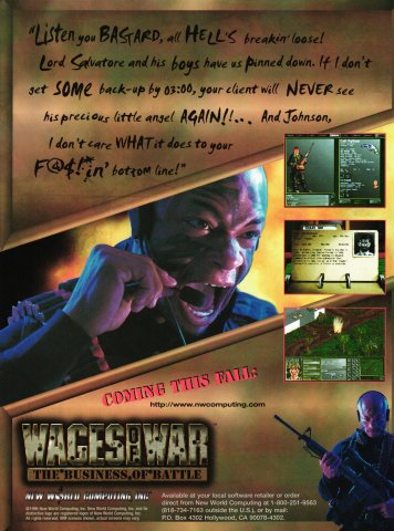 Wages of War: The Business of Battle (September, 1996)