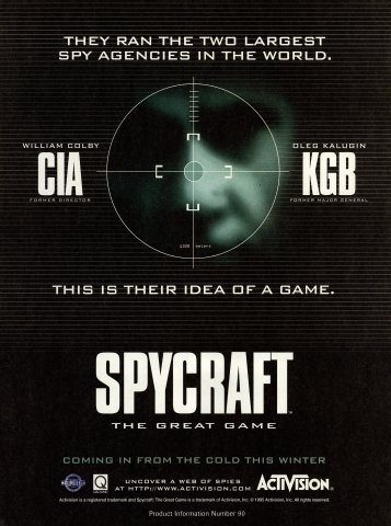 Spycraft: The Great Game (December, 1995)