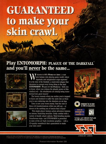 EntoMorph: Plague of the Darkfall (December, 1995)