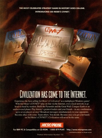 Sid Meier's CivNet (December, 1995)