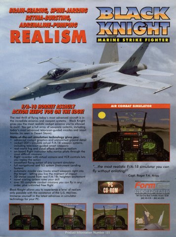 Black Knight: Marine Strike Fighter (December, 1995)