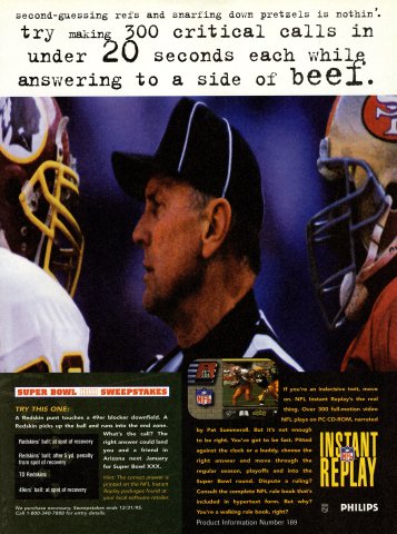 NFL Instant Replay (December, 1995)